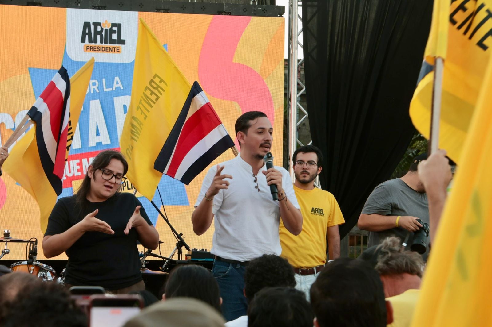 24/01/2026 Cierre de campaña del frente Amplio, en barrio la california. Foto Alonso Tenorio