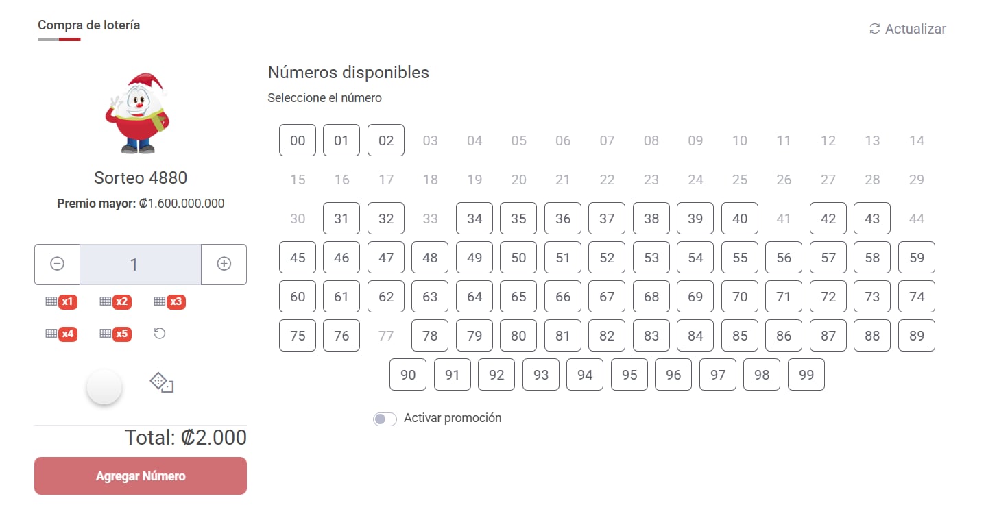 Estos son los números disponibles para el Gordo Navideño 2025, según JPS en línea.