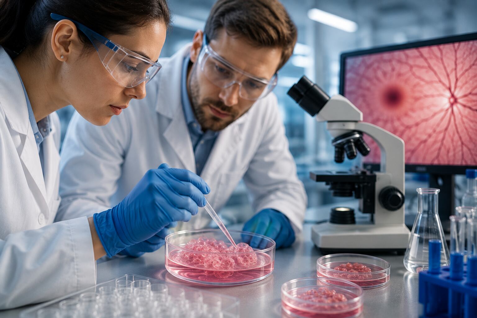 El nuevo método permitió obtener células de la retina en laboratorio y restauró parte de la función visual en camundongos con daño retiniano.
