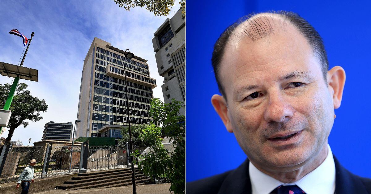 En la imagen la fachada de la CCSS y la imagen del gerente financiero de la institución Gustavo Picado.