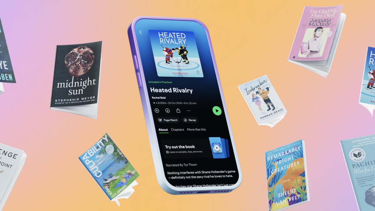 Spotify lanzó Page Match y anunció la venta de libros físicos desde su app mediante un acuerdo con Bookshop.org en mercados seleccionados.