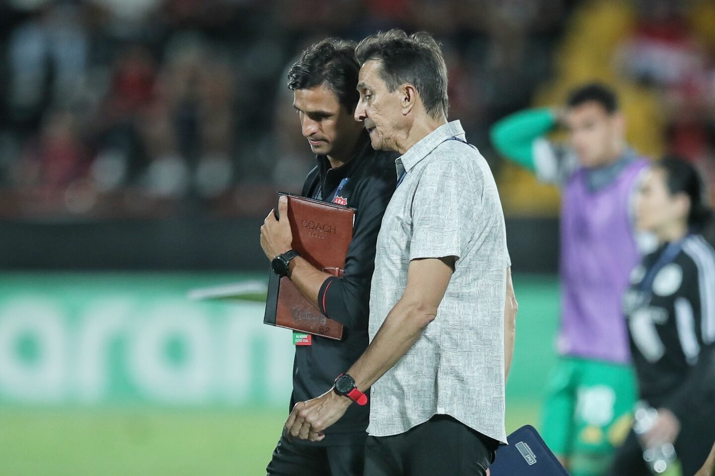 12/03/2024/ juego de vuelta entre Liga Deportiva Alajuelense vs New England Revolution por la CONCACAF Champions Cup en el estadio Alejandro Morera Soto donde el técnico Alexandre Guimarães vuelve al fútbol de Costa Rica dirigiendo a la Liga / Foto John Durán