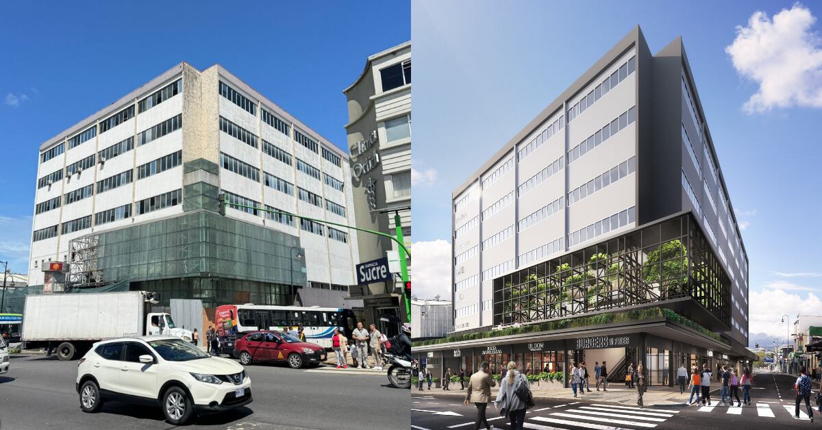 El edificio Rofas, situado en el Paseo Colón, fue construido en 1974.