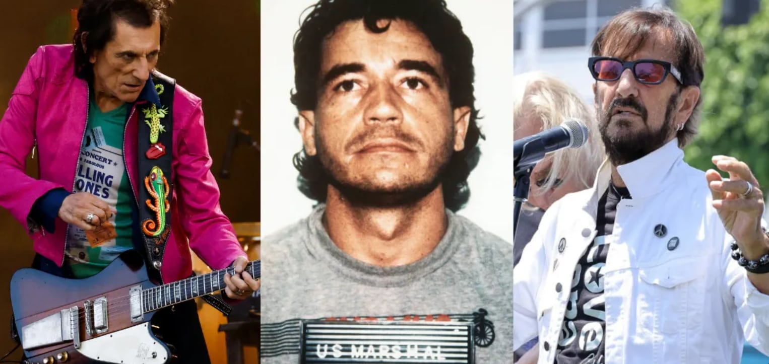 El narcotraficante Carlos Lehder forzó a Ronnie Wood y Ringo Starr a que lo acompañaran a su isla privada en el Caribe y los mantuvo privados de libertad por casi un mes.