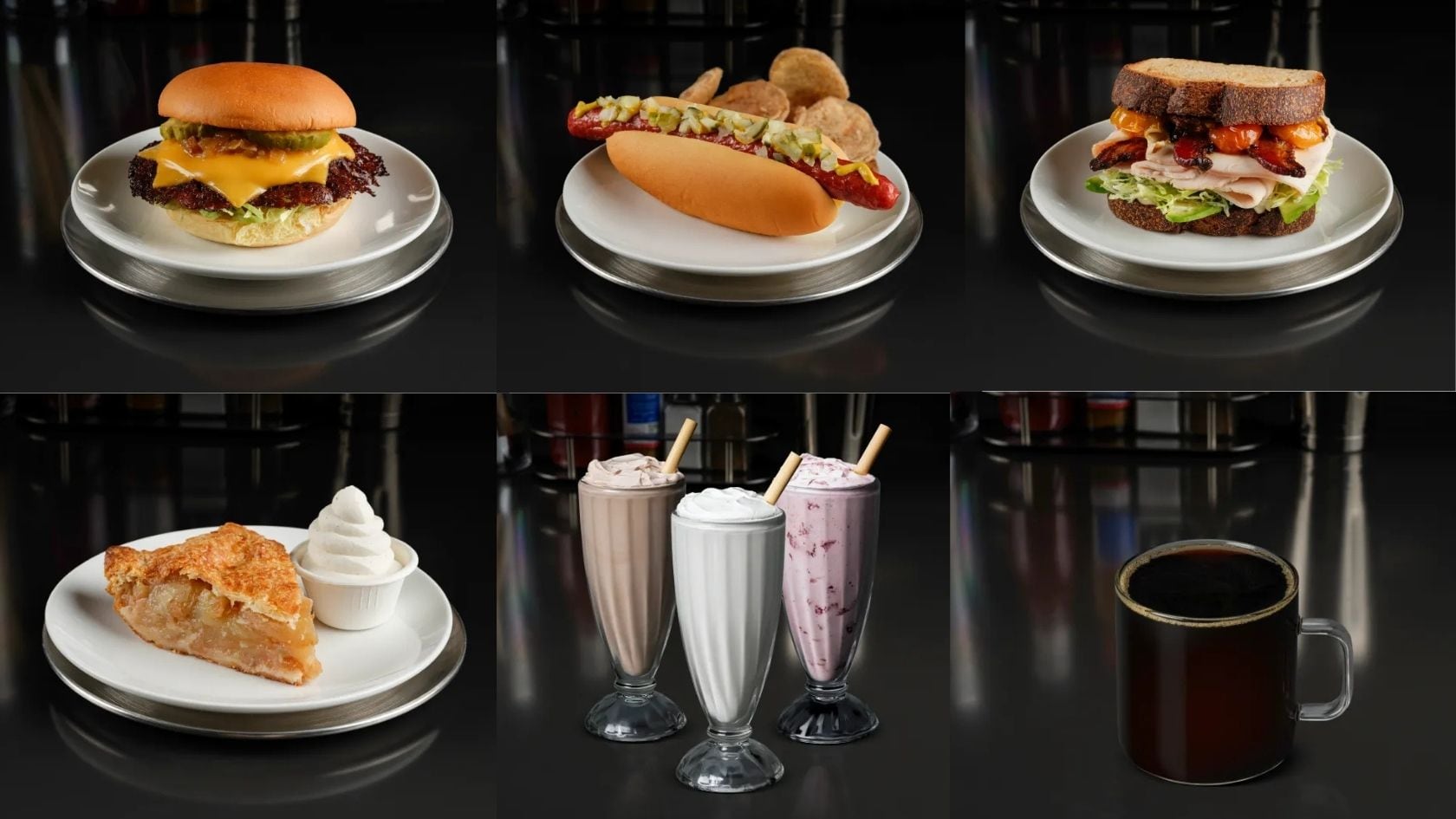 Platillos del Tesla Diner