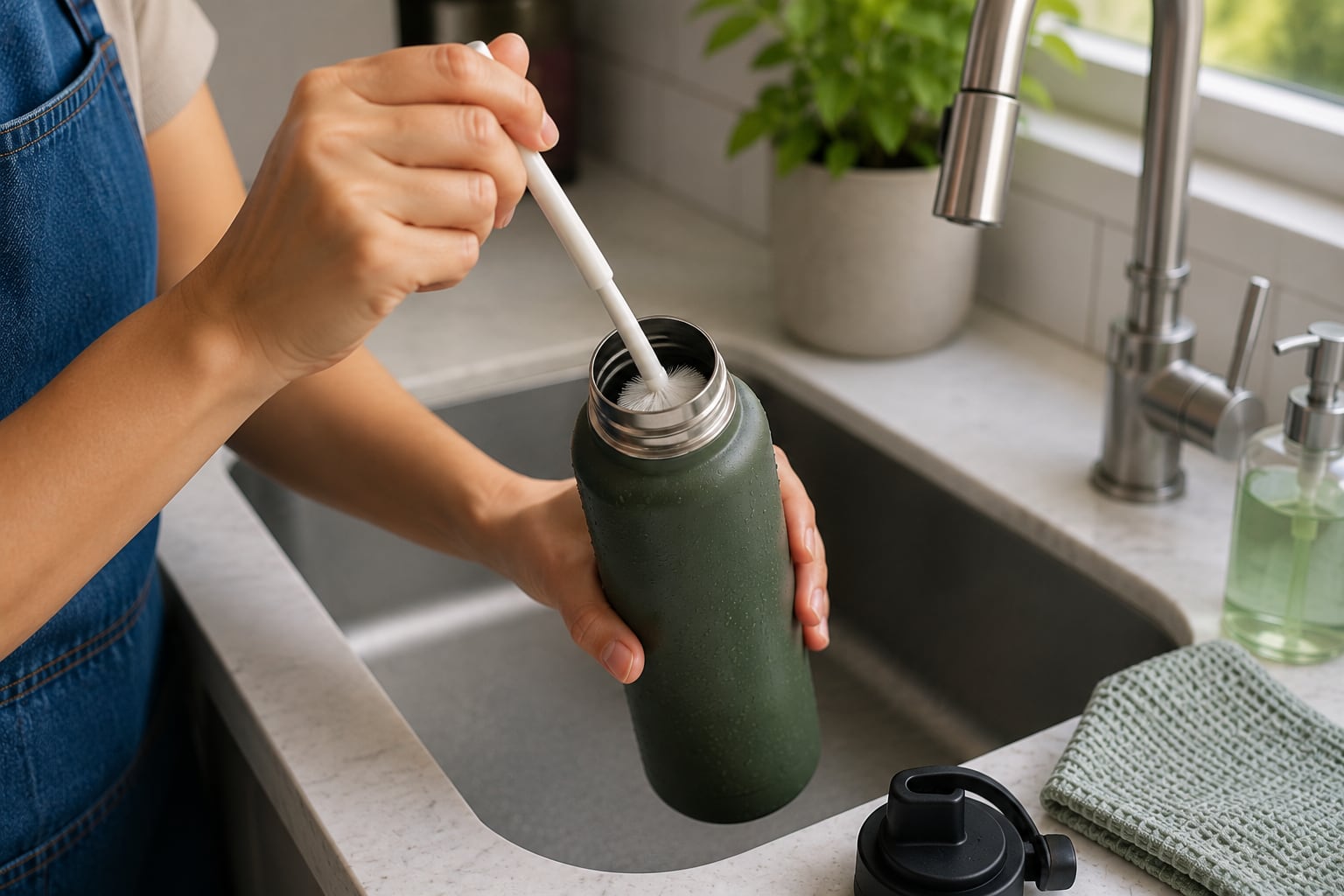 Expertos recomiendan limpiar los termos todos los días y realizar una desinfección periódica para reducir bacterias, moho y malos olores.