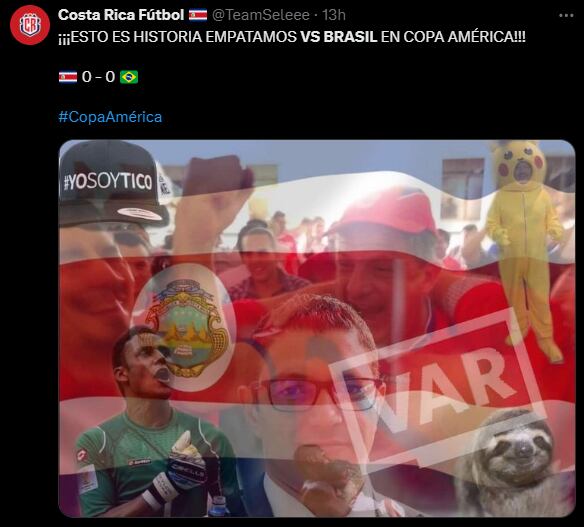 Costa Rica vs. Brasil