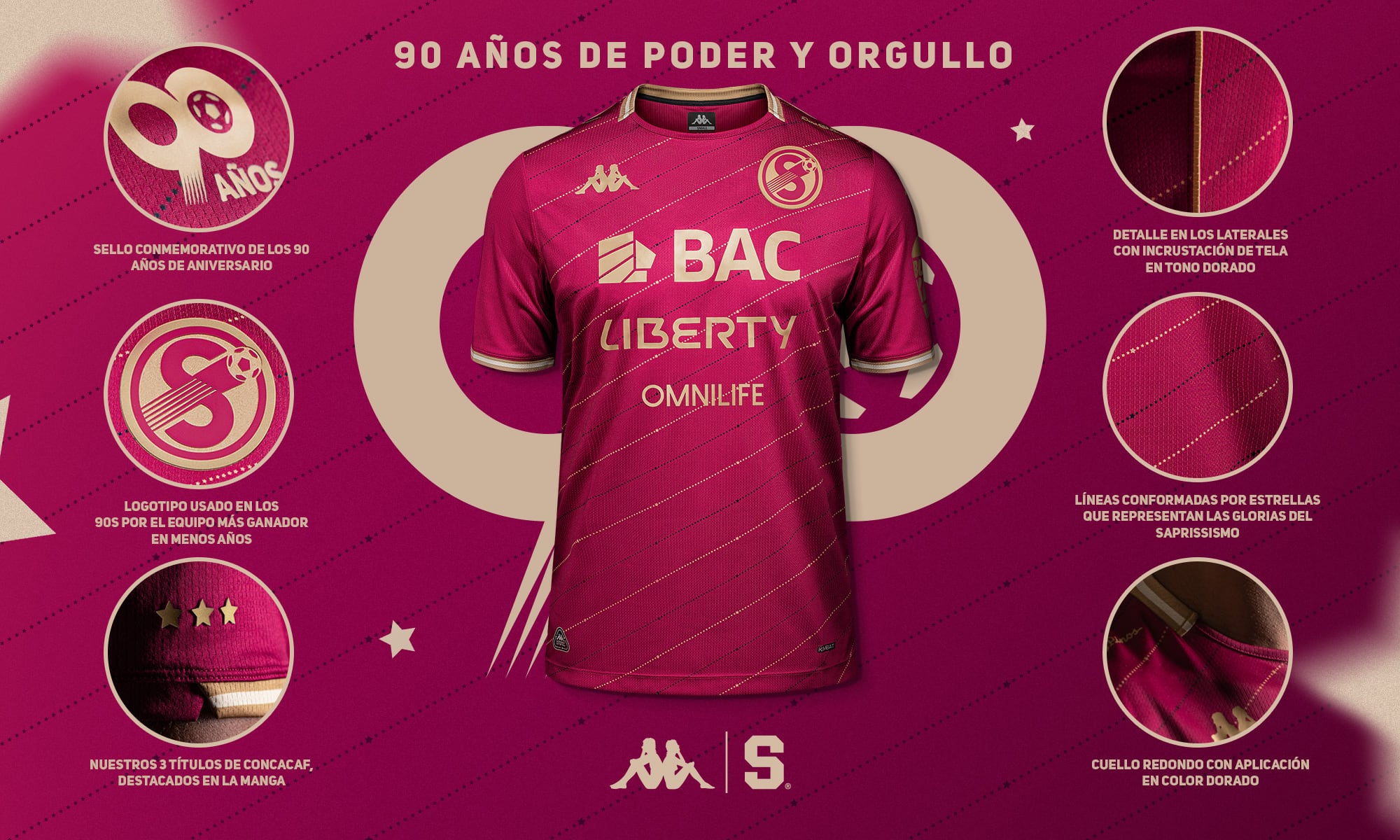 Esta es la nueva camisa de Saprissa.