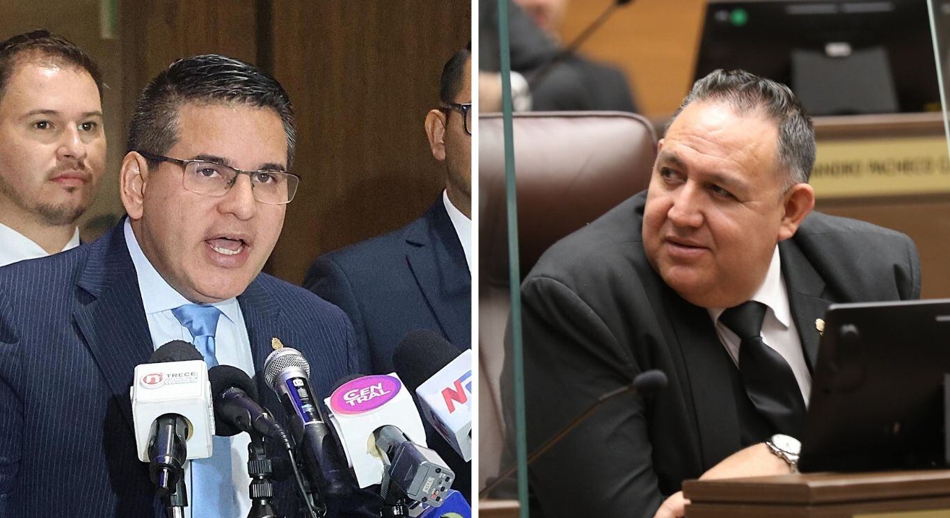 Los diputados Fabricio Alvarado, del PNR, y Leslye Bojorges, del PUSC, quienes la jueza Maureen Solís pidió que debían abstenerse de la elección de magistrados suplentes de la Sala II.