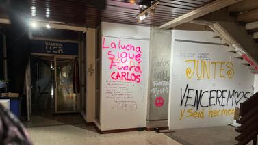Así quedó el edificio de la Rectoría de la UCR tras la toma estudiantil (fotos y video)