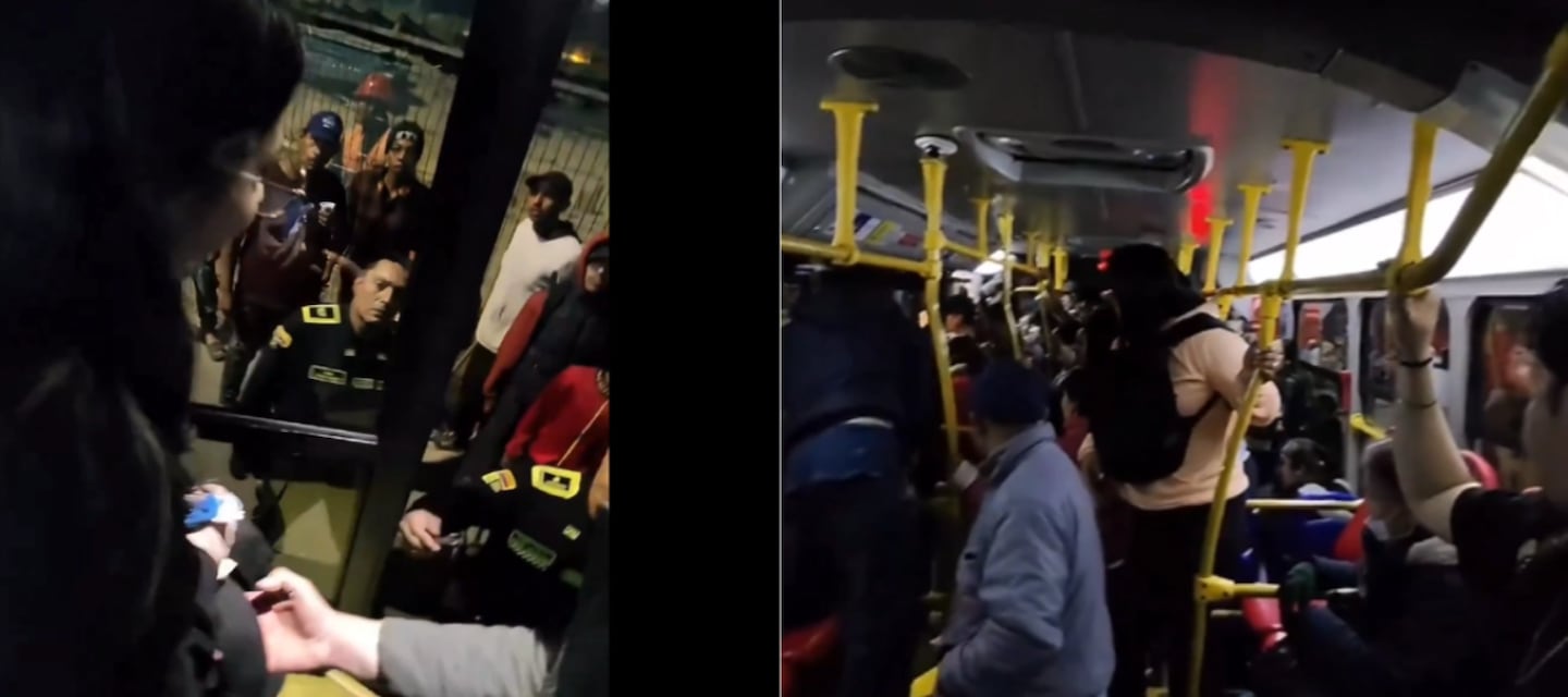 Forcejeo y terror en un bus: habitantes de calle asaltaron a pasajeros en Colombia; una mujer resultó gravemente herida