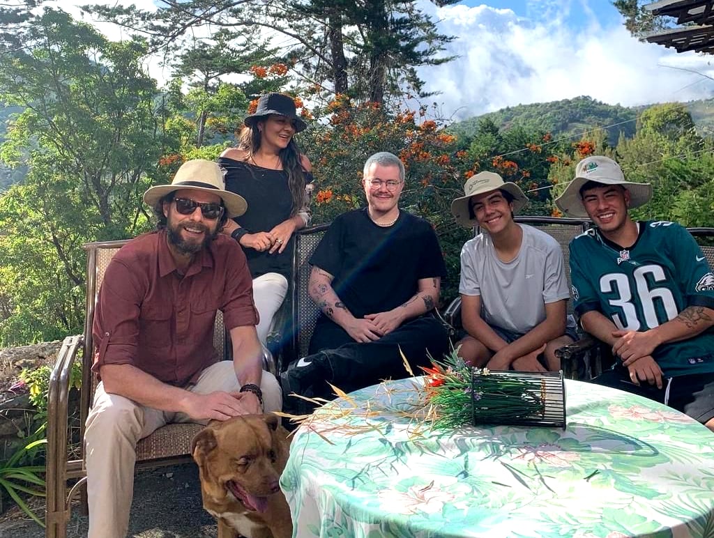 Thiago Cordero y su familia