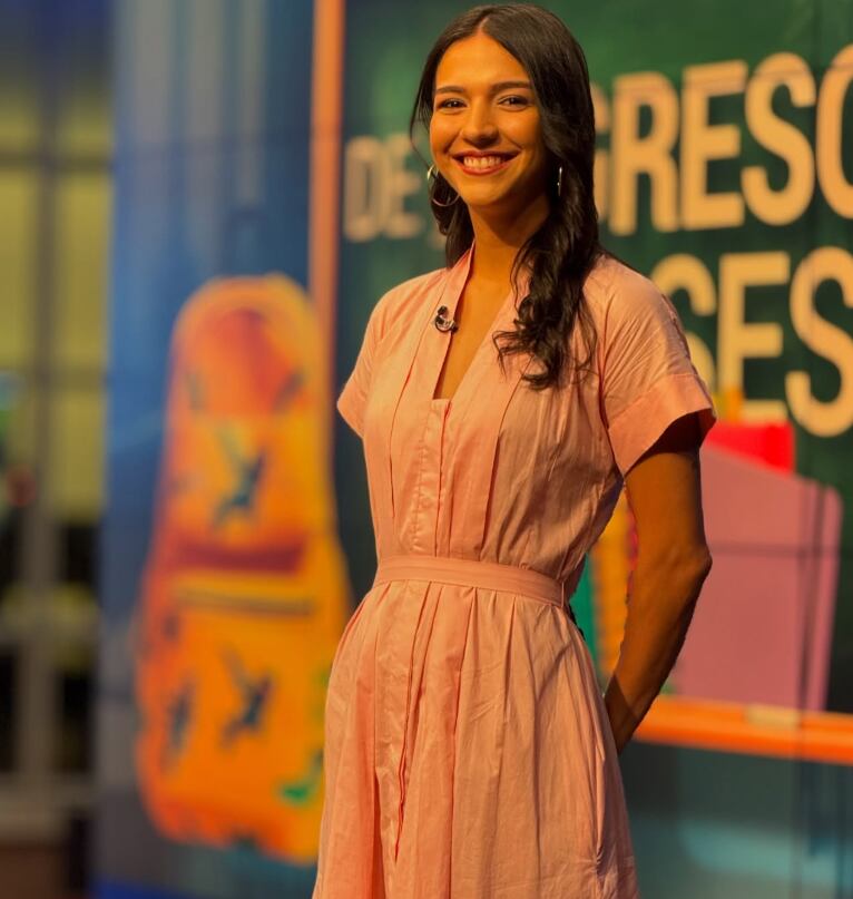 Periodista María Jesús Rodríguez de Telenoticias, canal 7.