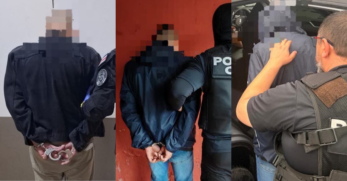 Los detenidos quedaron a las órdenes del Ministerio Público.