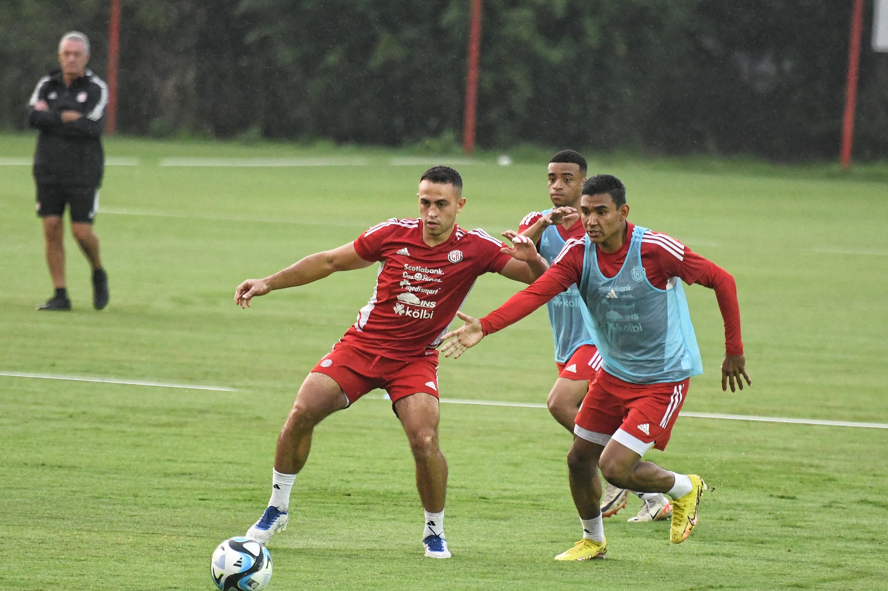 13/11/2023/ Entrenamiento de la selección de Costa Rica previo al juego ante Panamà. El grupo Tico ya está entrenando con el nuevo director Técnico Gustavo Alfaro / foto John Durán