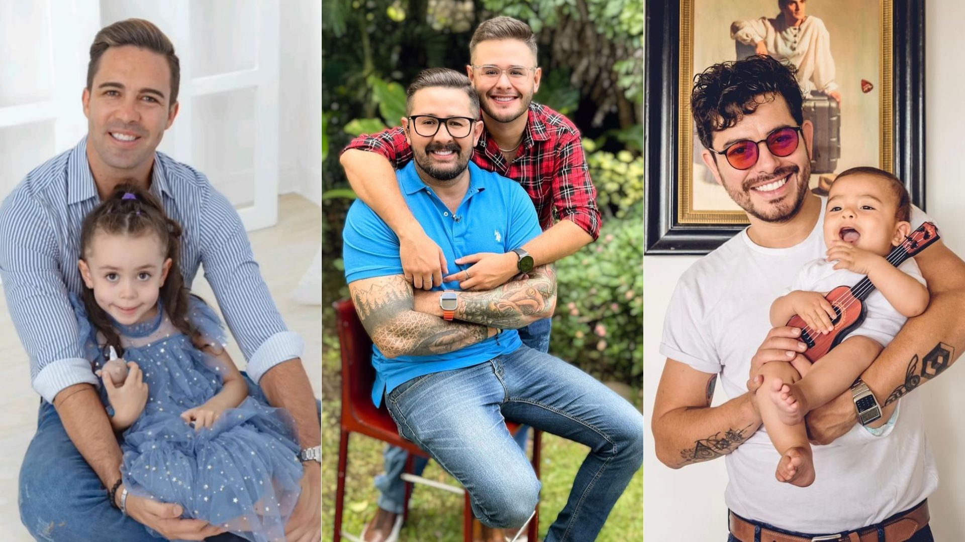 Italo Marenco, Omar Cascante y Pedro Capmany celebraron el Día del Padre.