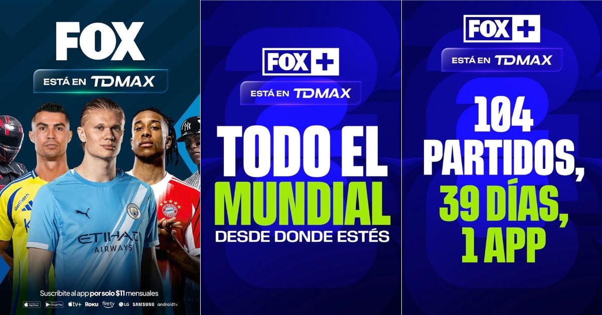 Todos los partidos del Mundial 2026 estarán disponibles en la aplicación TDMax de Teletica, a través de Fox.