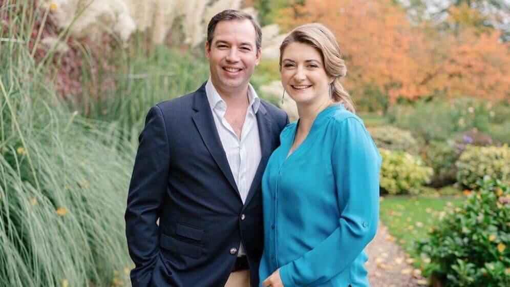 El príncipe Guillermo de Luxemburgo y su esposa Estefanía. Fotografía: Instagram