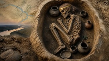 Hallazgo de tumba de hace 4.600 años, con diadema de oro y tres dientes, reescribe historia de la Edad de Bronce en Europa
