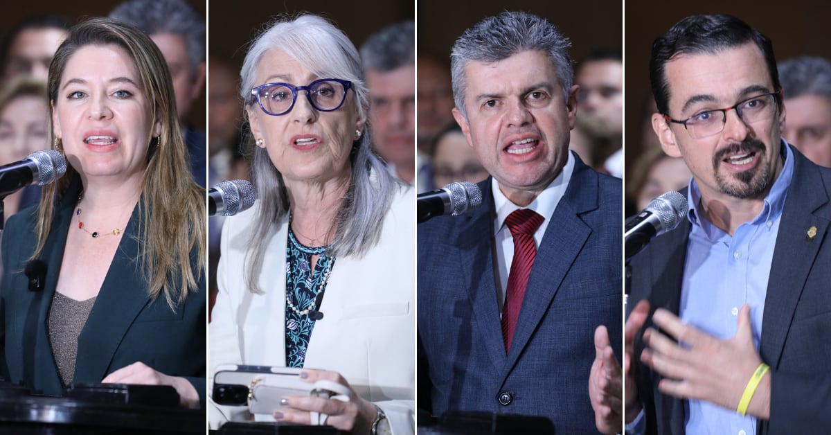 Los cuatro jefes de fracción de la oposición criticaron con dureza la resolución de la presidenta legislativa, Yara Jiménez, que archivó la denuncia contra Fabricio Alvarado, por presunto abuso sexual contra Marulin Azofeifa.