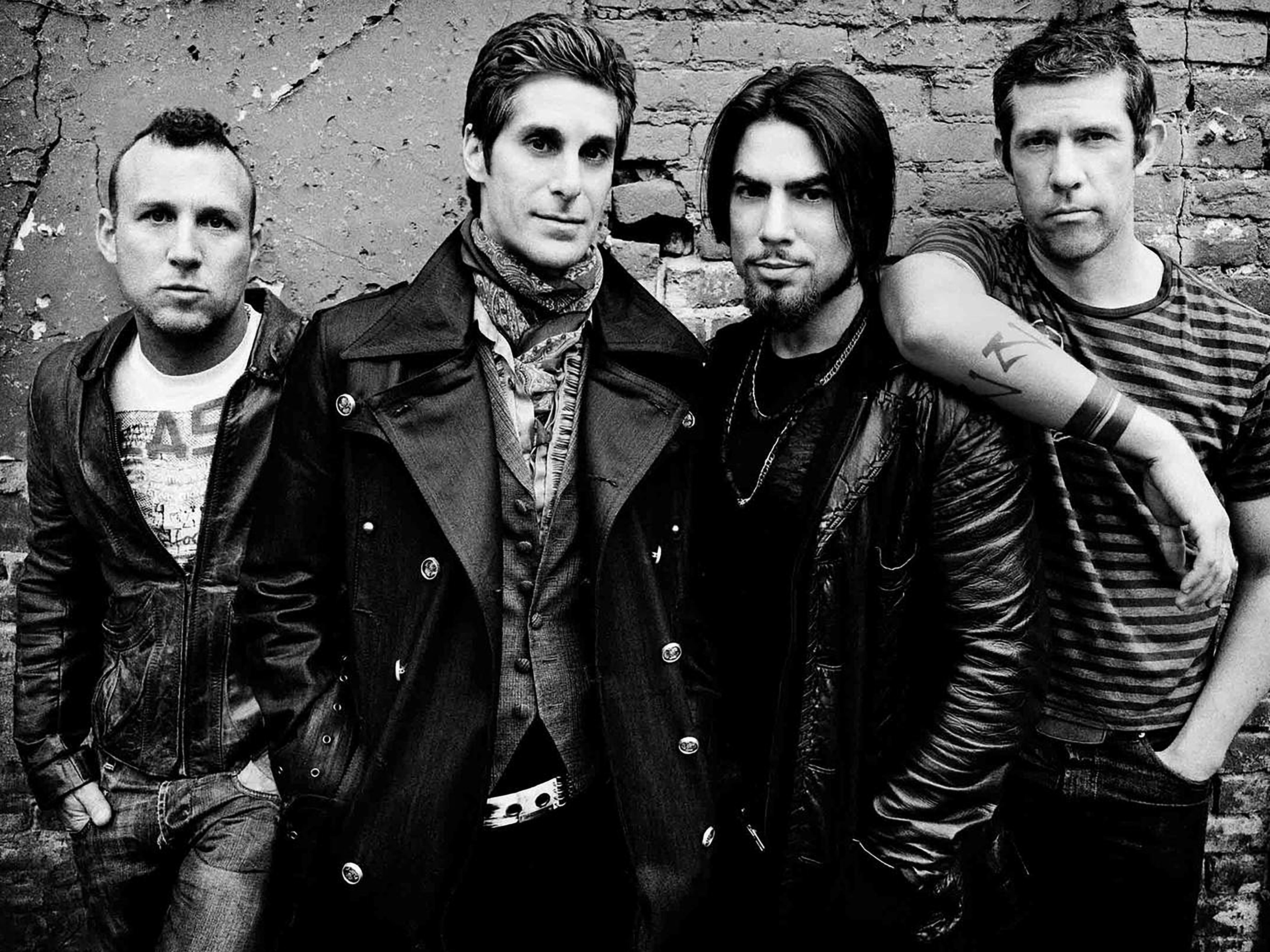 La banda Jane's Addiction: Stephen Perkins, Perry Farrell, Dave Navarro y Eric Avery (de izquierda a derecha).