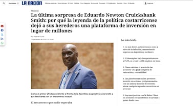 Página falsa utiliza imagen de ‘La Nación’ y familia Cruickshank para promover supuesta plataforma de inversiones