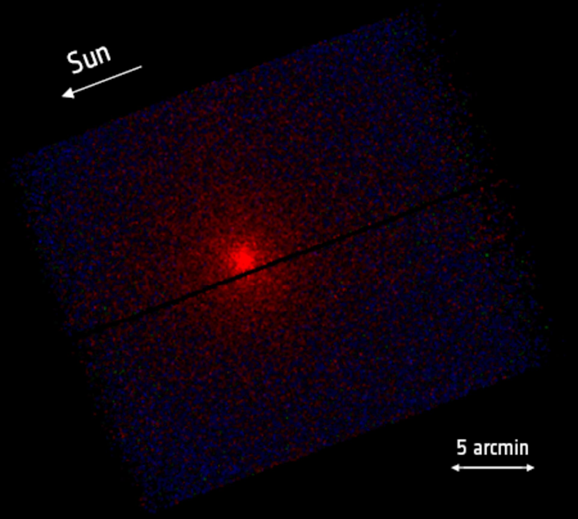 El telescopio XMM-Newton detectó un brillo causado por la colisión entre el viento solar y gases del cometa 3I/ATLAS
