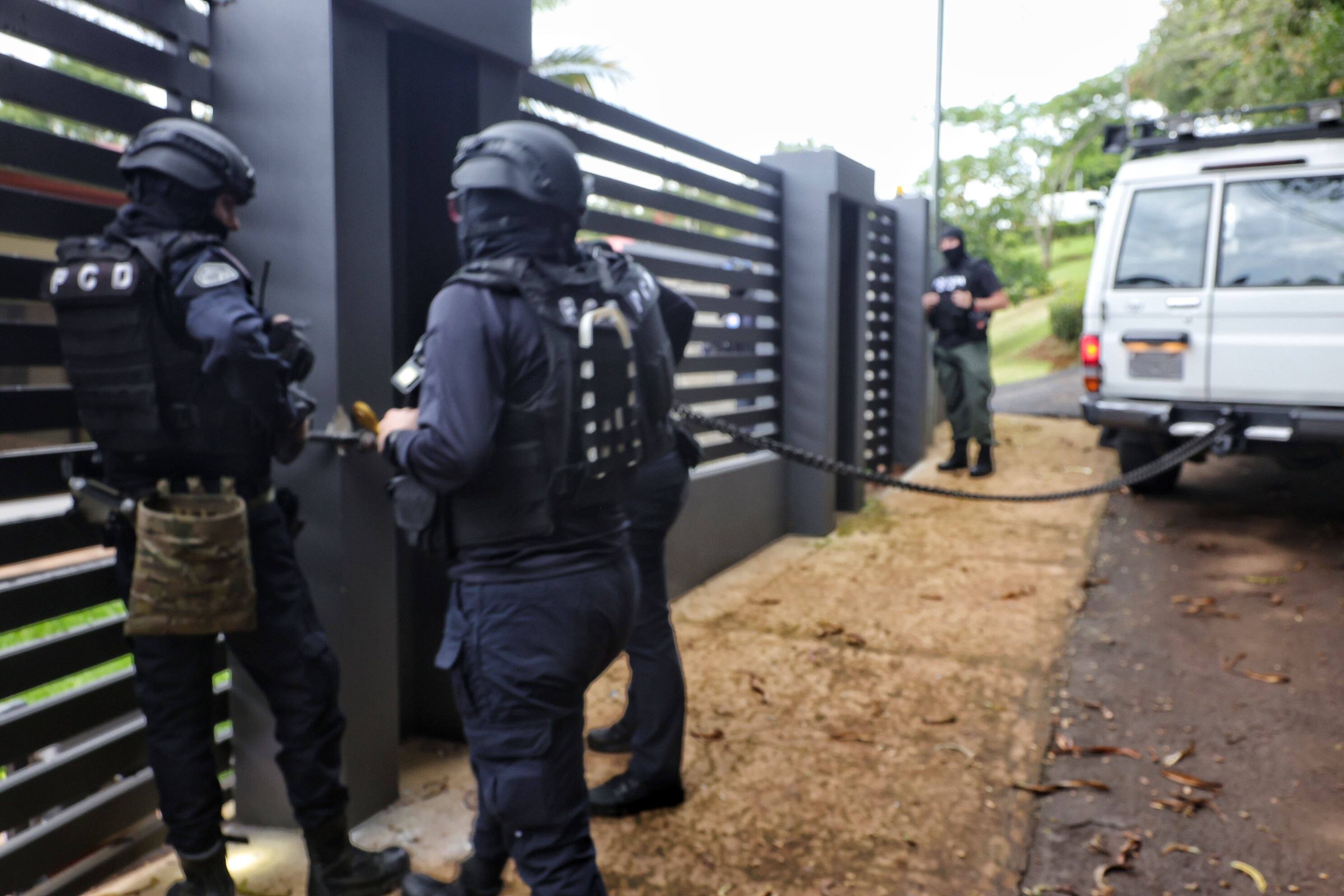 Operativo en San Ramón Alajuela por el caso Purga y envíos de droga a Europa / Foto John Durán