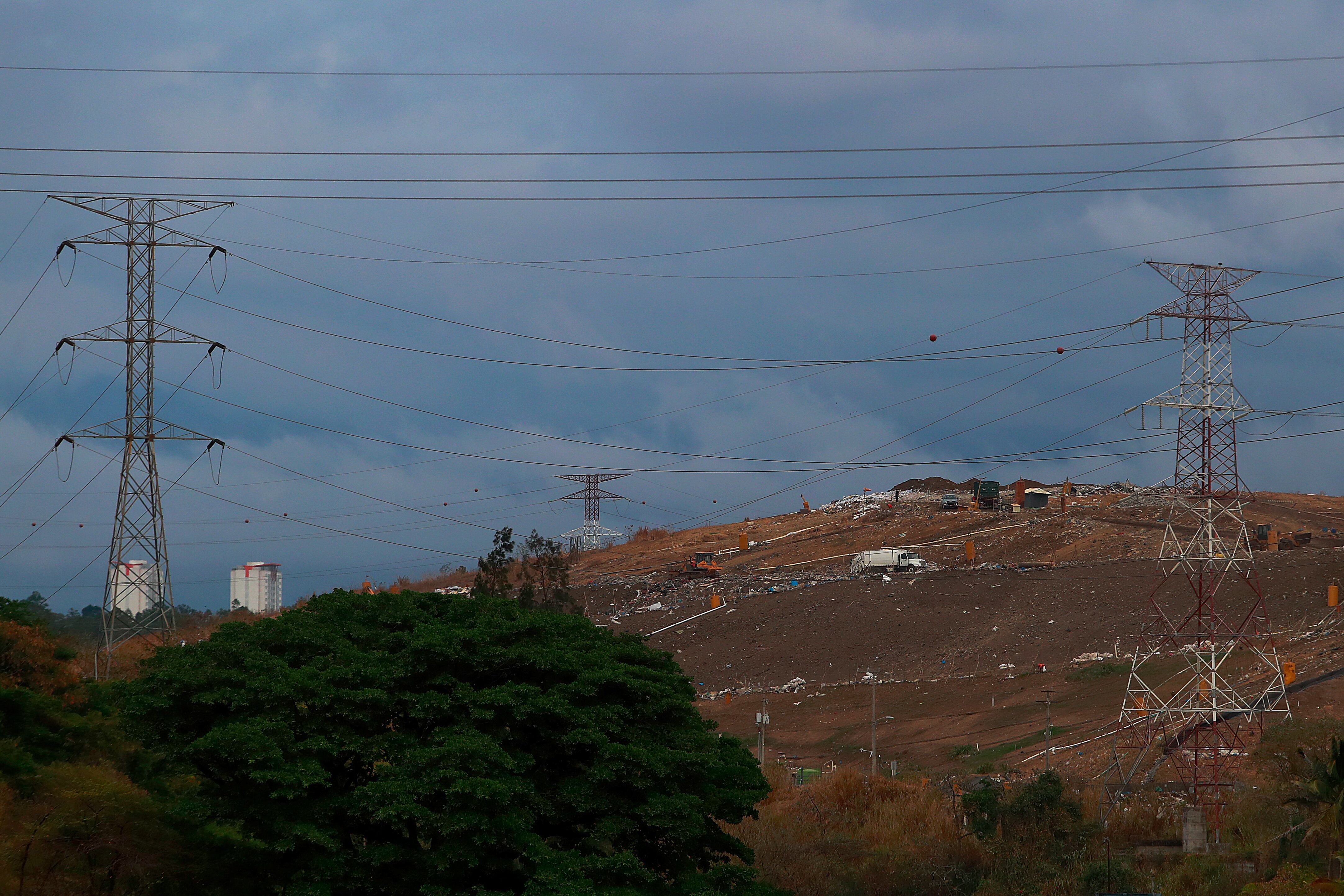 Vista del relleno sanitario de La Carpio