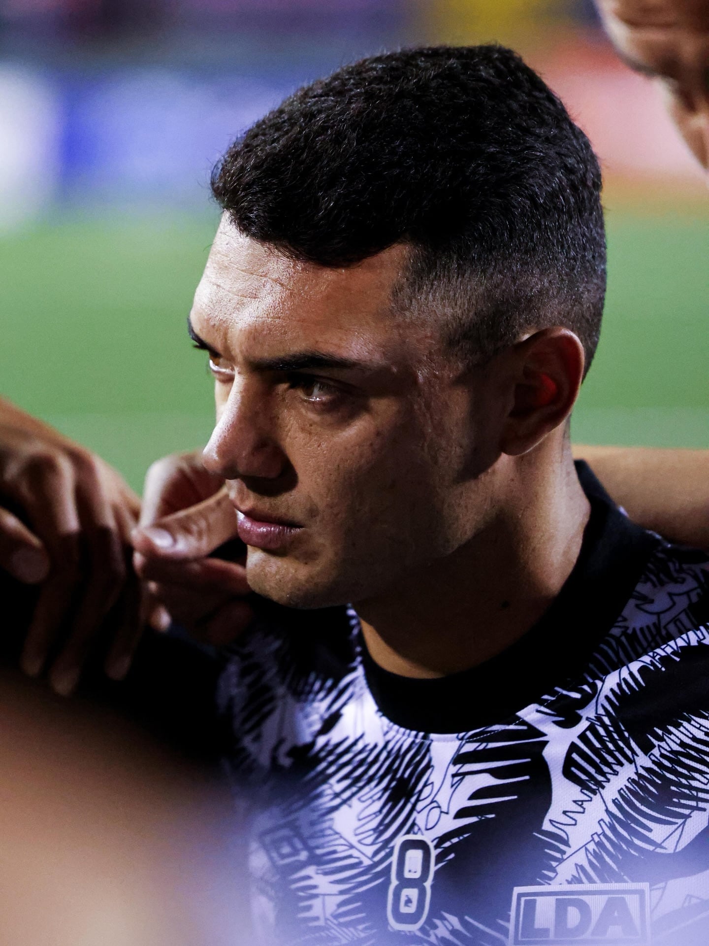 Malcon Pilone se lesionó en el partido entre San Carlos y Liga Deportiva Alajuelense.