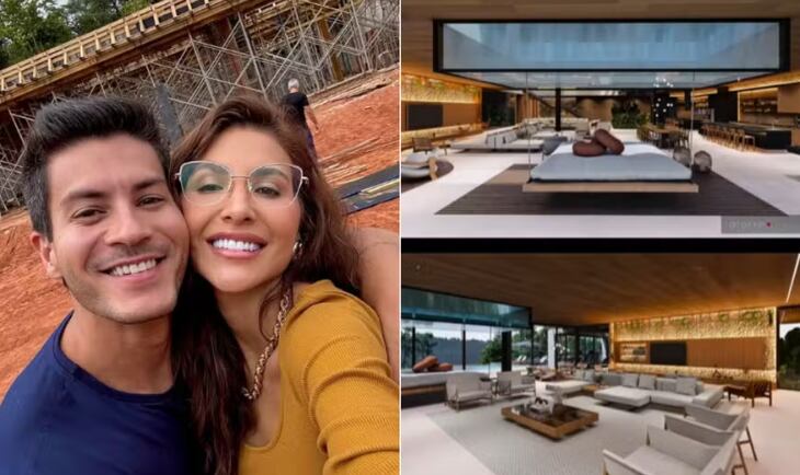 Arthur Aguiar y Jheny Santucci: pareja construye una lujosa casa en Brasil.