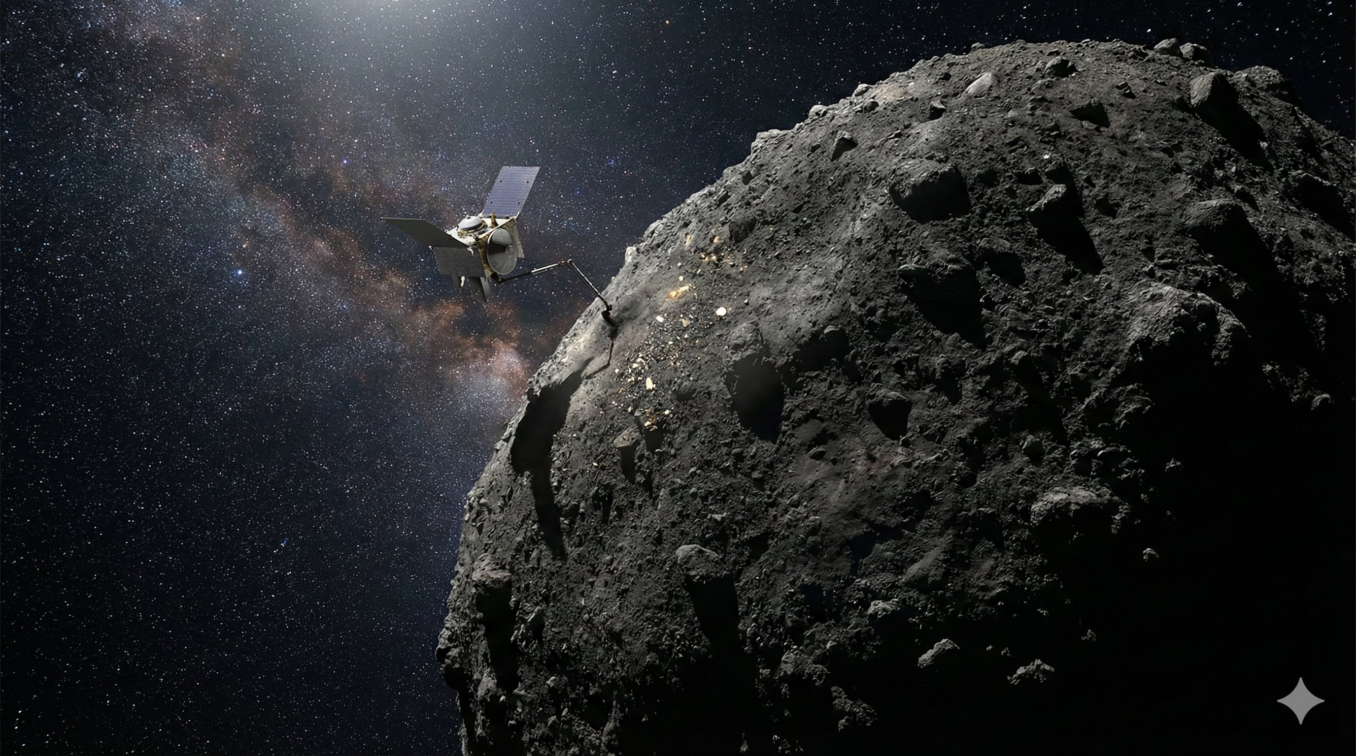 ¿Chicle en el espacio? El extraño material descubierto en el asteroide Bennu que impacta a los científicos