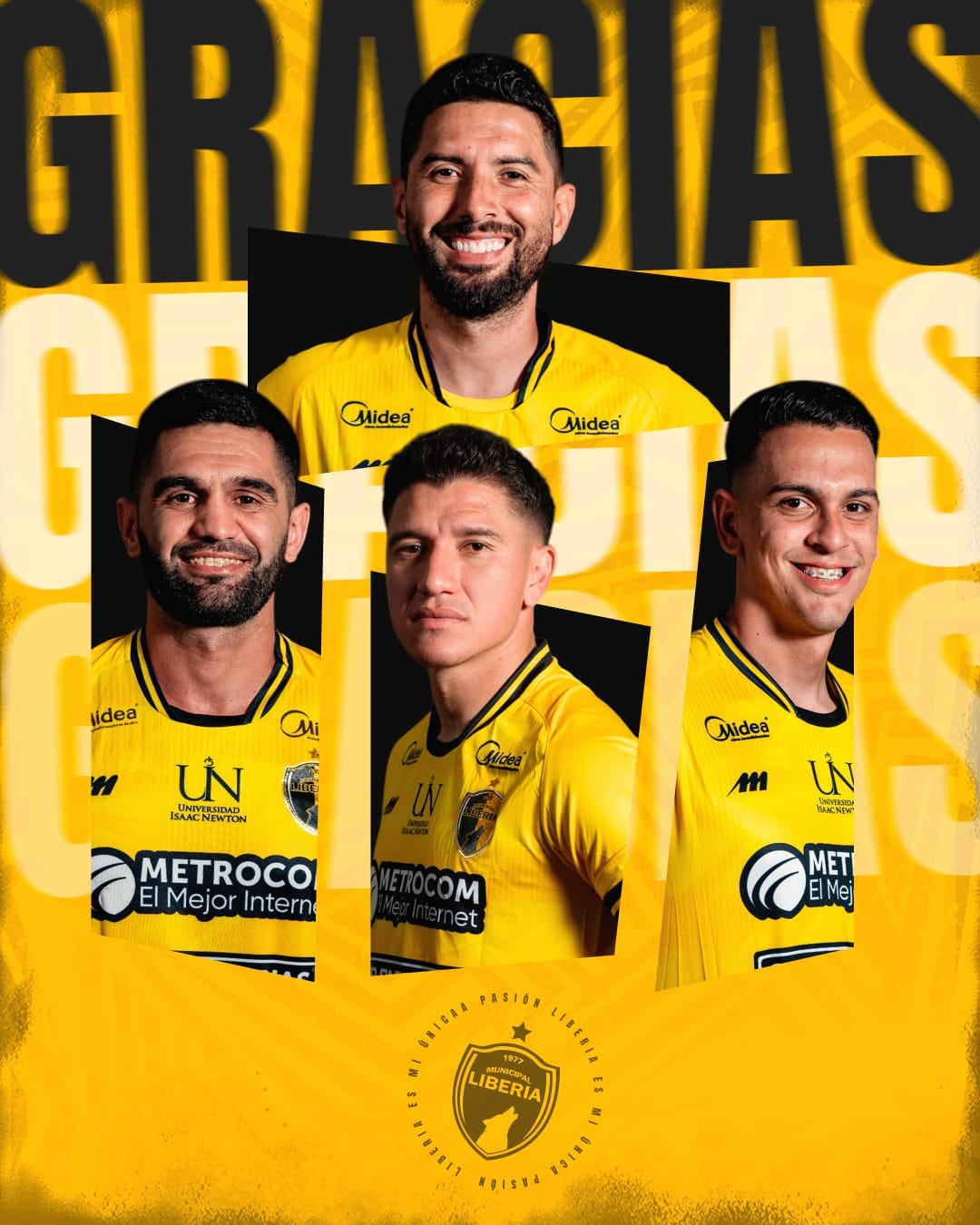 Municipal Liberia
Jugadores fuera del club
9 de mayo del 2025
Cortesía: Municipal Liberia