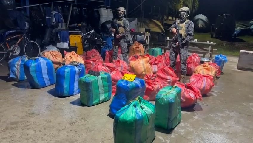 Decomiso de marihuana y cocaína se logró simultáneamente en Quepos y Golfito.