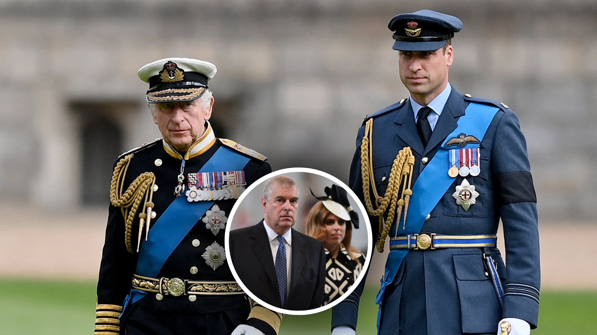 Rey Carlos III y su hijo William discrepan por la reaparición pública de Beatrice tras las sanciones impuestas a su padre, Andrew.