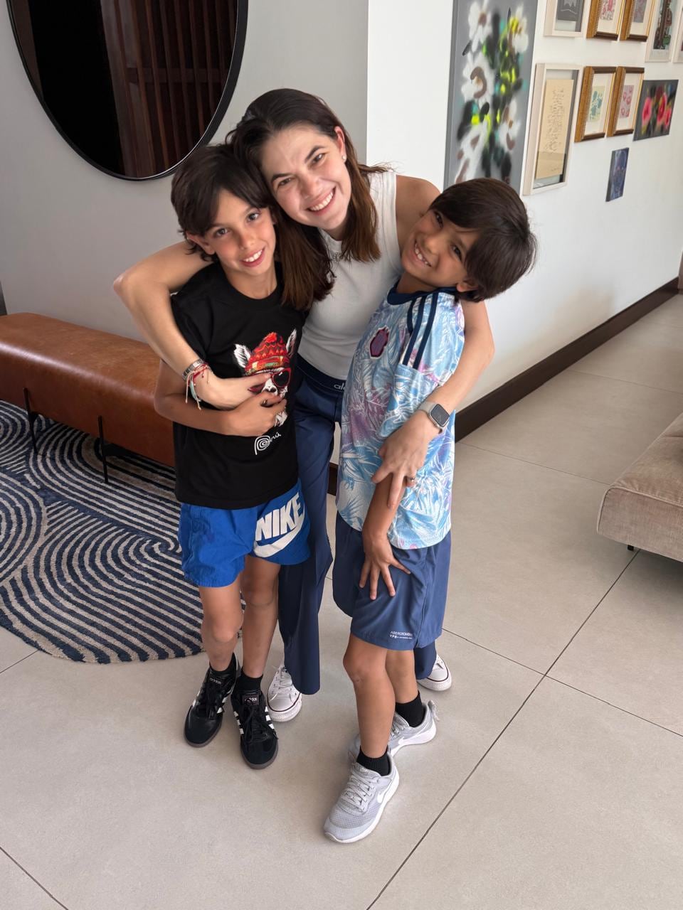 Benjamín y Leonardo son dos de los motores de Carolina Jaikel.