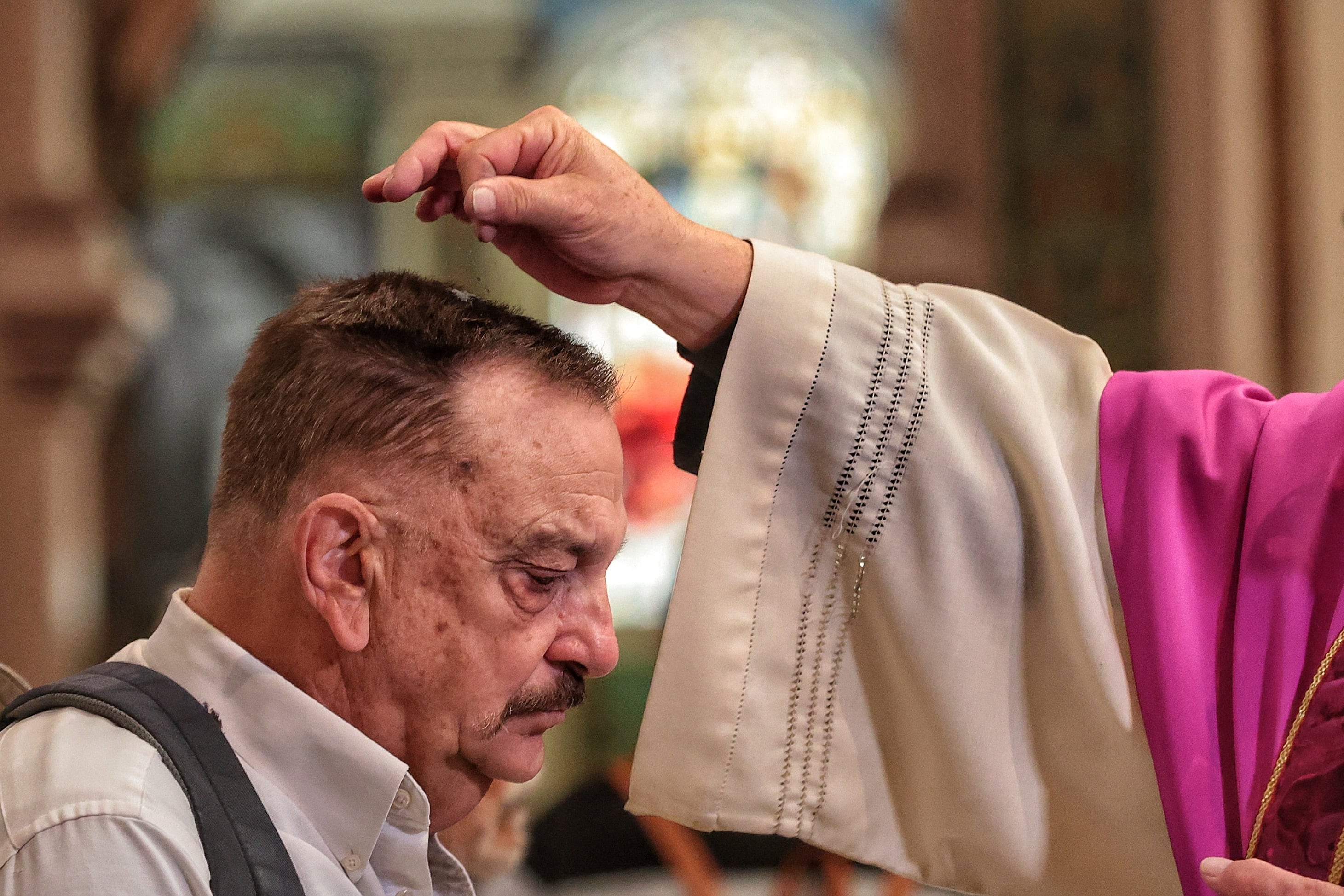 19/02/2026/ celebración del miércoles de ceniza en la Catedral Metropolitana de San José / fotos John Durán