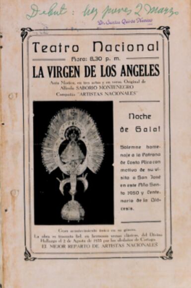 Portada programa de mano.