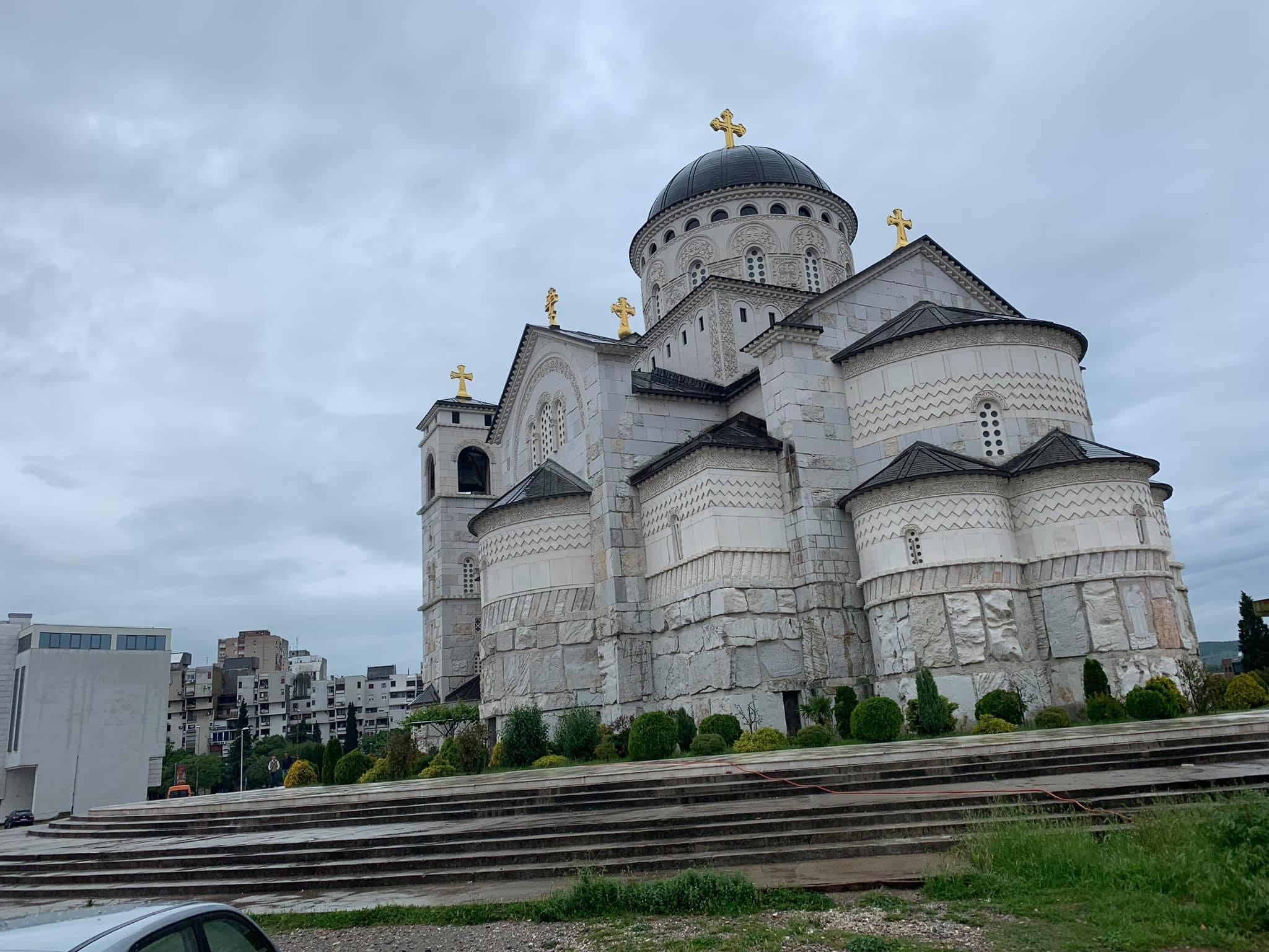La iglesia ortodoxa de la Resurrección de Cristo en Podgorica, capital de Montenegro.