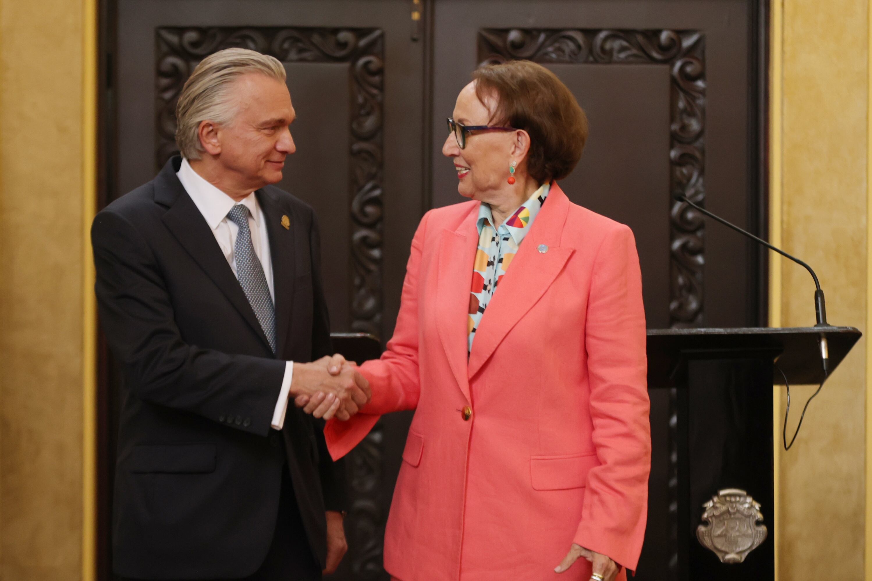 08/10/2025/ Presentación de Rebeca Grynsban como candidata de Costa Rica a la Secretaría General de la ONU en la Casa Amarilla / Foto John Durán