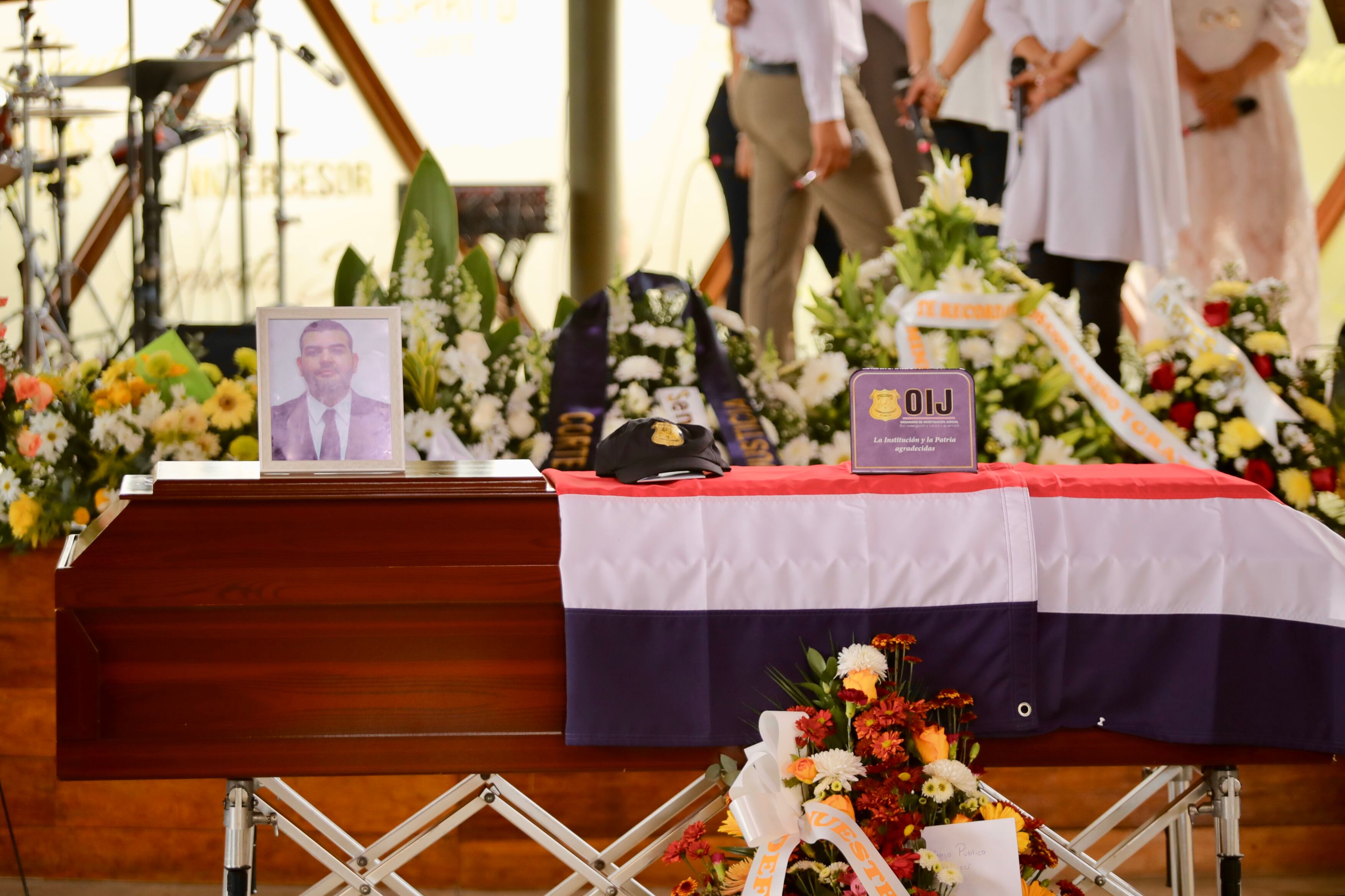 Funeral del agente del OIJ Geiner Zamora Hidalgo