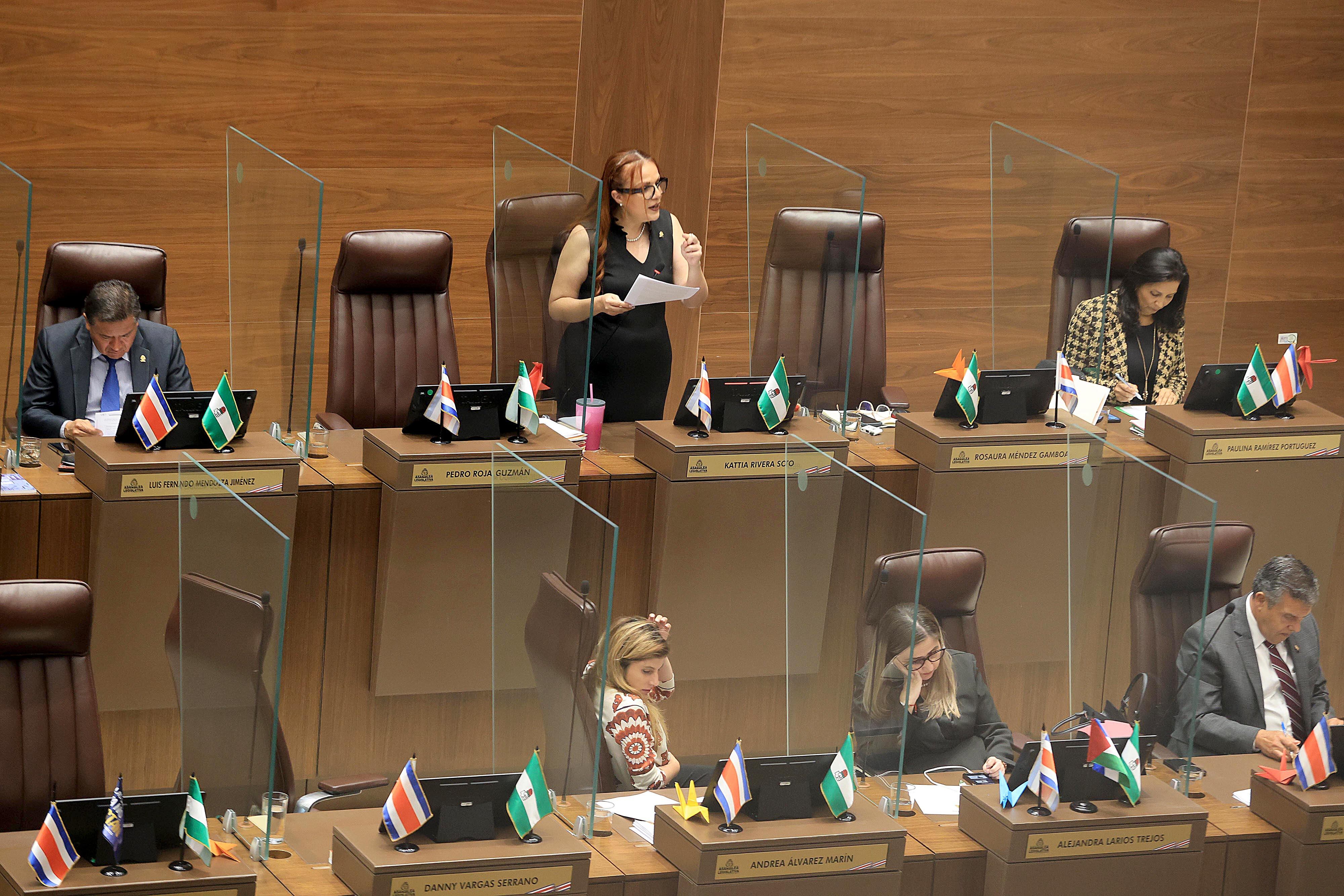 11/03/2024 Asamblea Legislativa. El presidente ejecutivo del Banco Central, Roger Madrigal, durante la presentación de rendición de cuentas ante los diputados en el Plenario Legislativo. Foto: Rafael Pacheco Granados