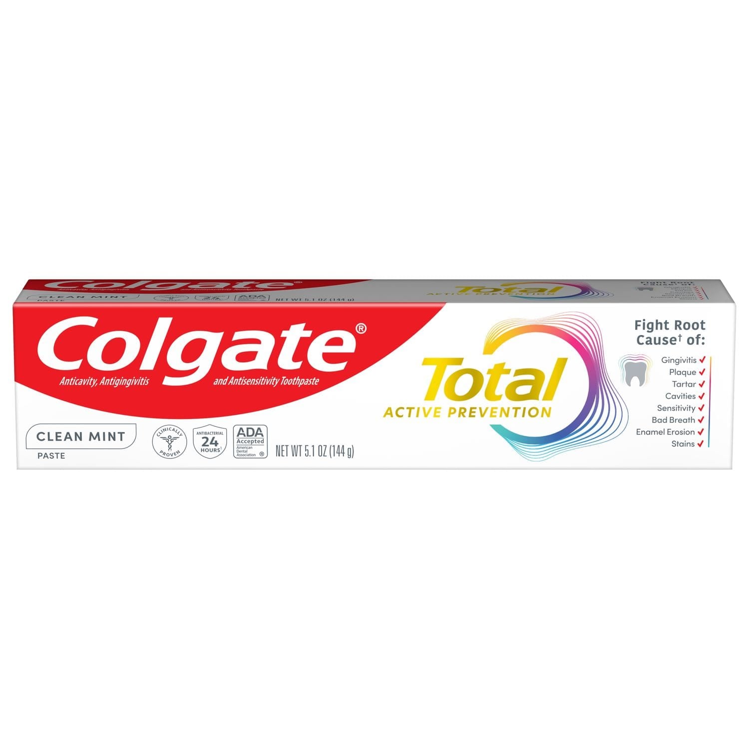 La pasta dental, Colgate Active Prevention Clean Mint, que fue retirada en Brasil. (COLGATE)