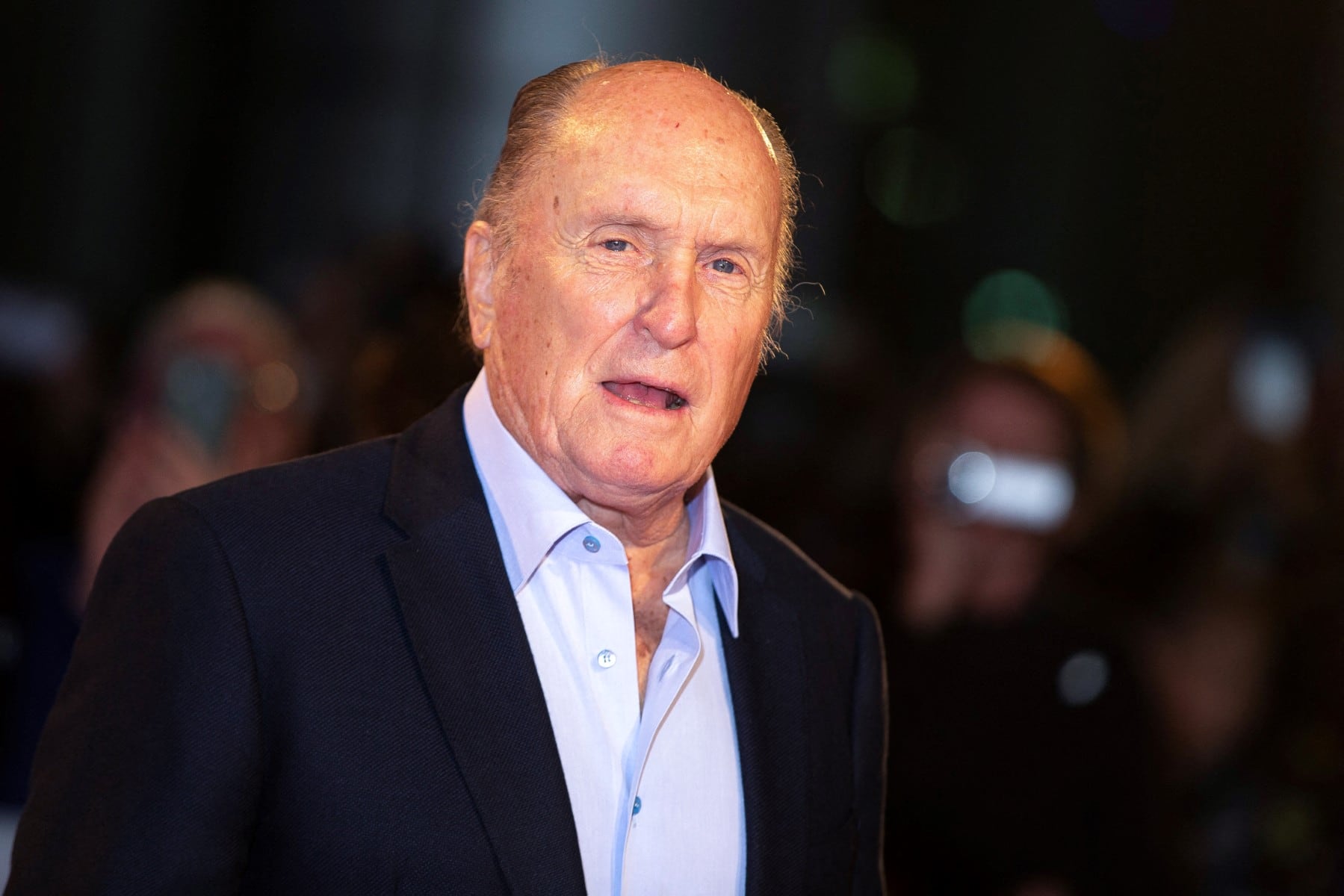 AUSTIN, TX - MARCH 17: Actor/director Robert Duvall arrives at the premiere of "Wild Horses" during the 2015 SXSW Music, FIlm + Interactive Festival at the Paramount Theatre on March 17, 2015 in Austin, Texas. Michael Buckner/Getty Images for SXSW/AFP (Photo by Michael Buckner / GETTY IMAGES NORTH AMERICA / Getty Images via AFP)
