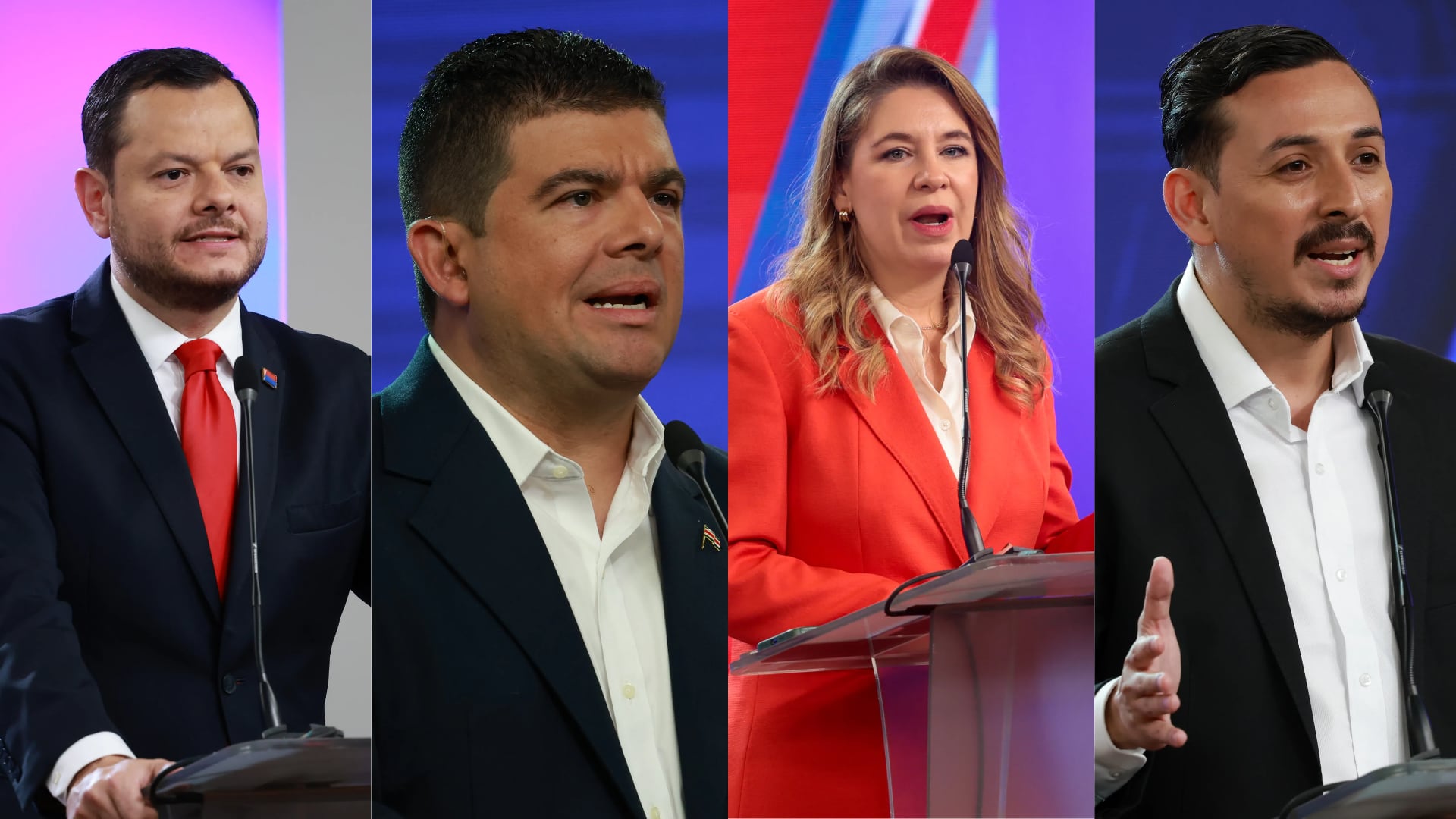 Cuatro candidatos presidenciales asistirán al "antidebate" de Teletica: Juan Carlos Hidalgo, Álvaro Ramos, Claudia Dobles y Ariel Robles.