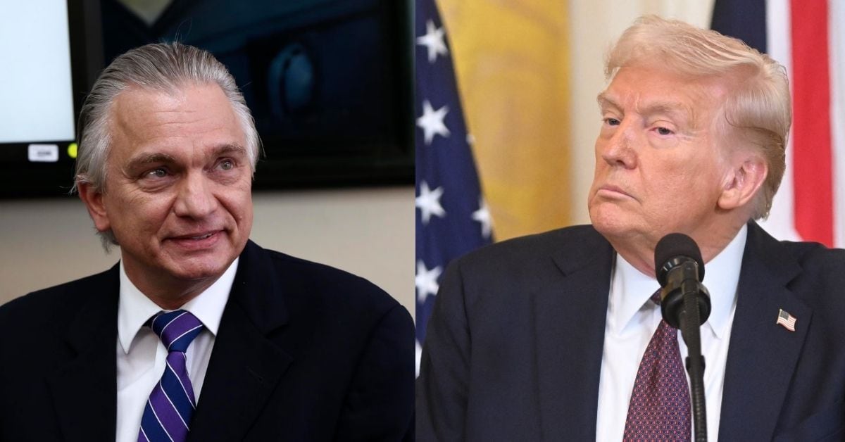 Una composición fotográfica. A la izquierda, el canciller costarricense Arnoldo André. A la derecha, el presidente estadounidense Donald Trump.