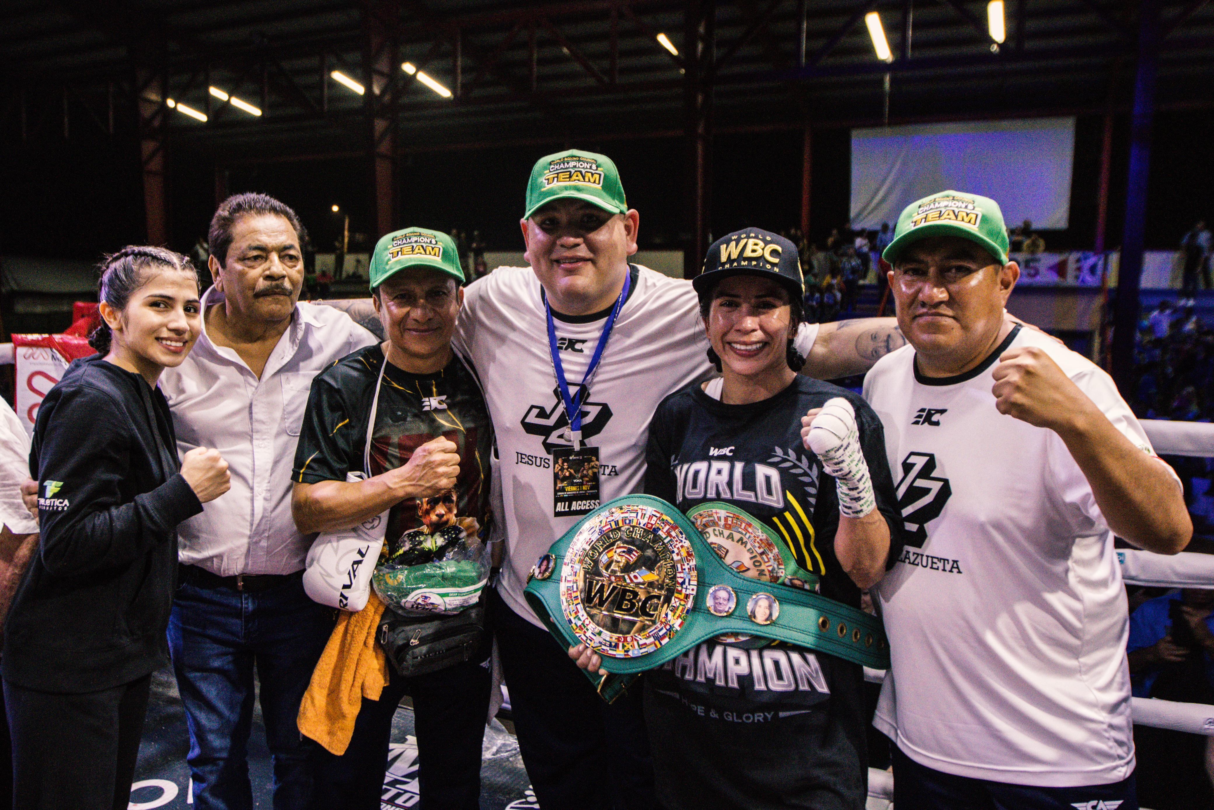 01/11/2024 Liberia. La boxeadora costarricense, Yokasta Valle enfrentó a la mexicana Elizabeth López por el título del Consejo Mundial de Boxeo (WBC por sus siglas en inglés), uno de los que nunca había ganado. Foto: Ronny Yax