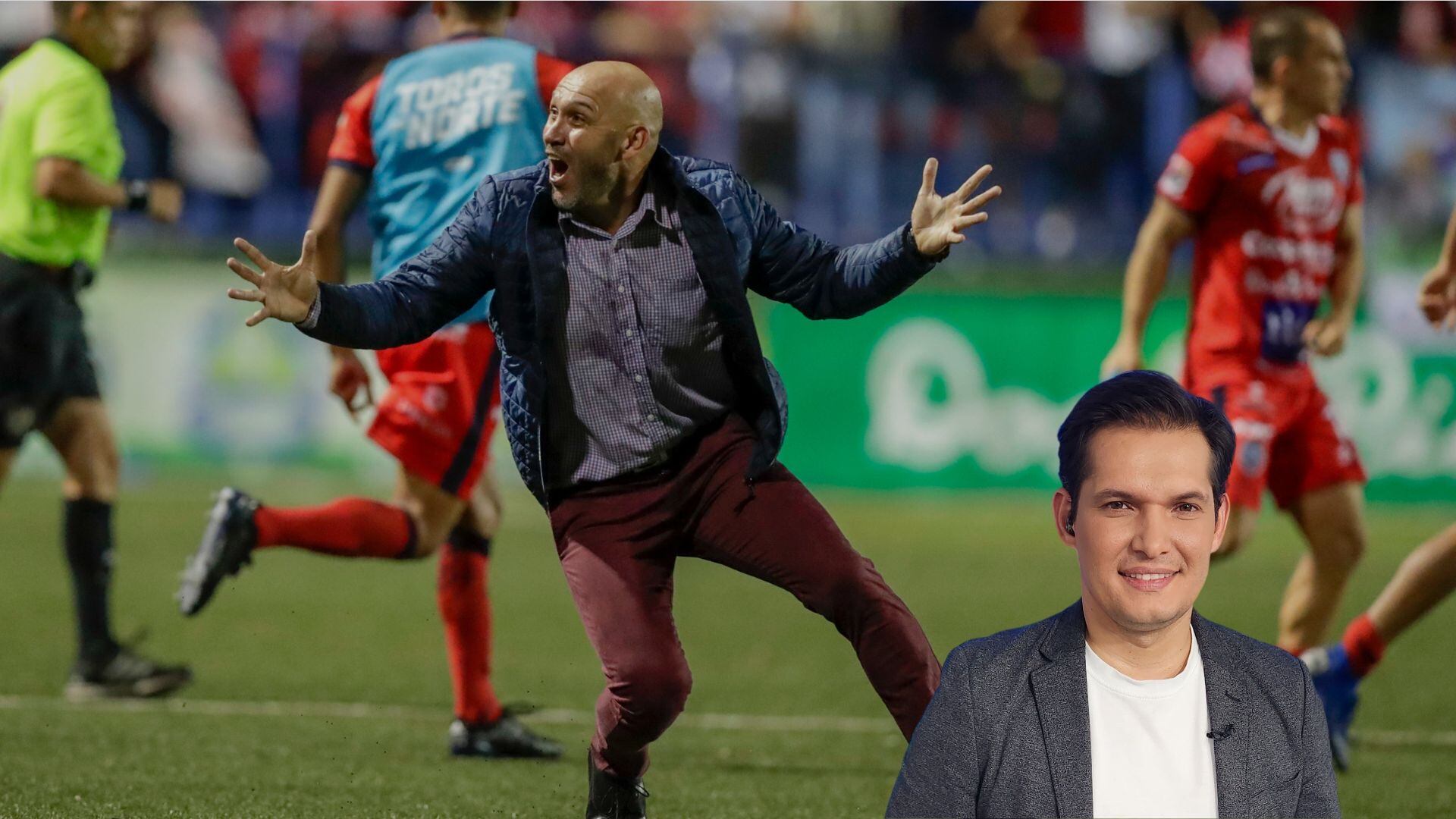 Luis Marín salió de Pérez Zeledón y ahora volvió al banquillo de San Carlos. En la imagen, el periodista José Pablo Alfaro Rojas.