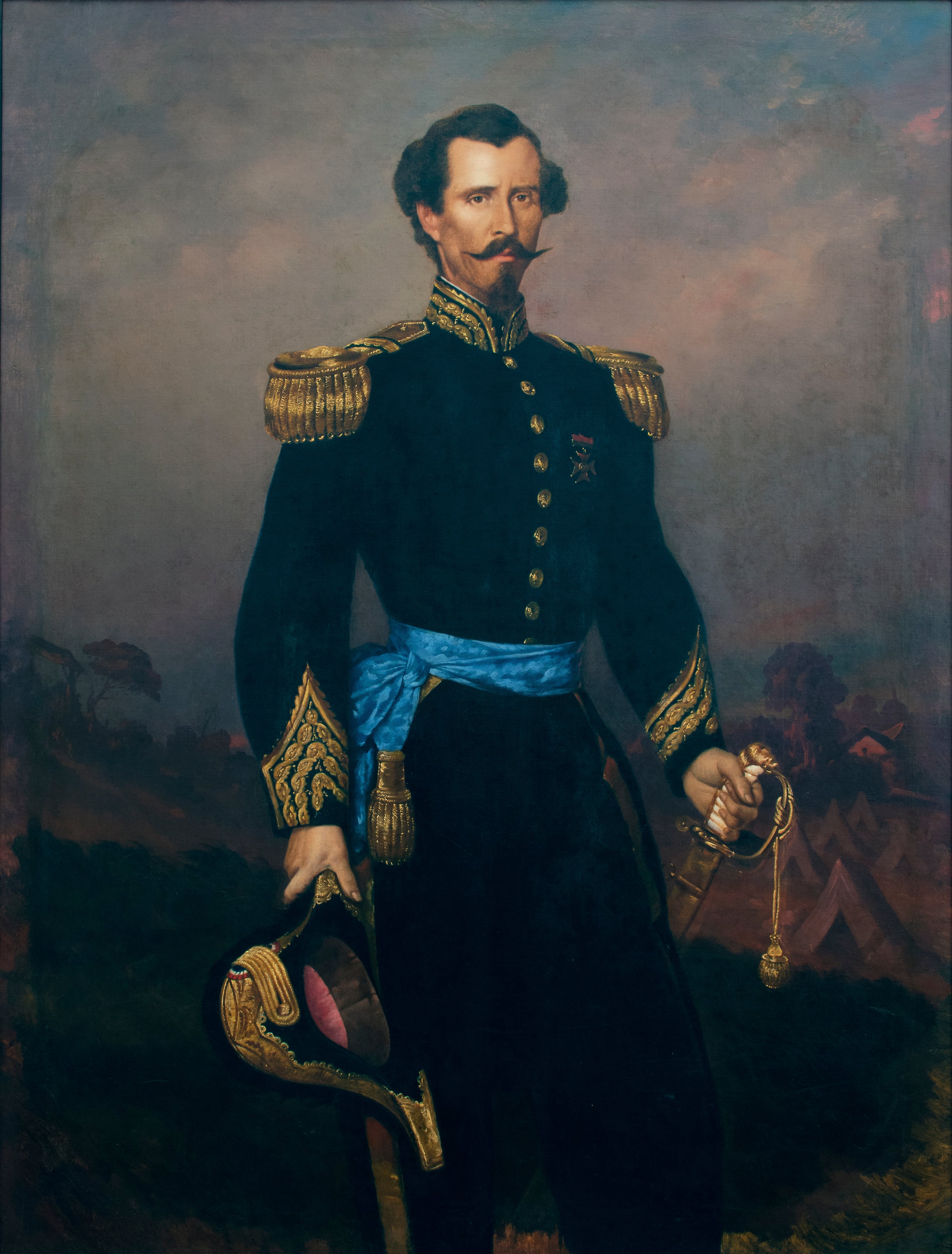 Retrato de Máximo Blanco realizado por Aquiles Bigot.