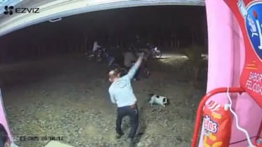 Video: A pedradas ahuyentaron a asaltantes de supermercado en San Carlos